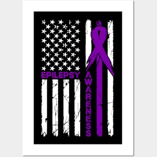 Epilepsy Awareness Epilepsy Flag Posters and Art